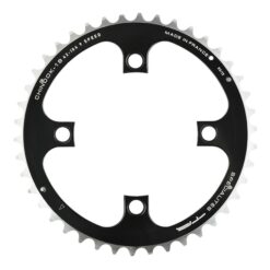 Specialites ta chainring chinook (9s) pitch 104 outer 18mm spider width black (atb 4-arm) (42)