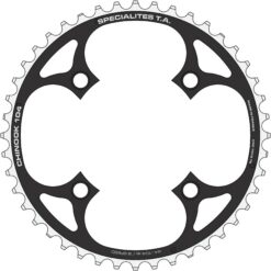 Specialites ta chainring chinook (9s) pitch 104 outer 18mm spider width black (atb 4-arm) (44)