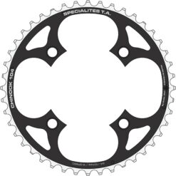 Specialites ta chainring chinook (9s) pitch 104 outer 23mm spider width black (atb 4-arm) (46)