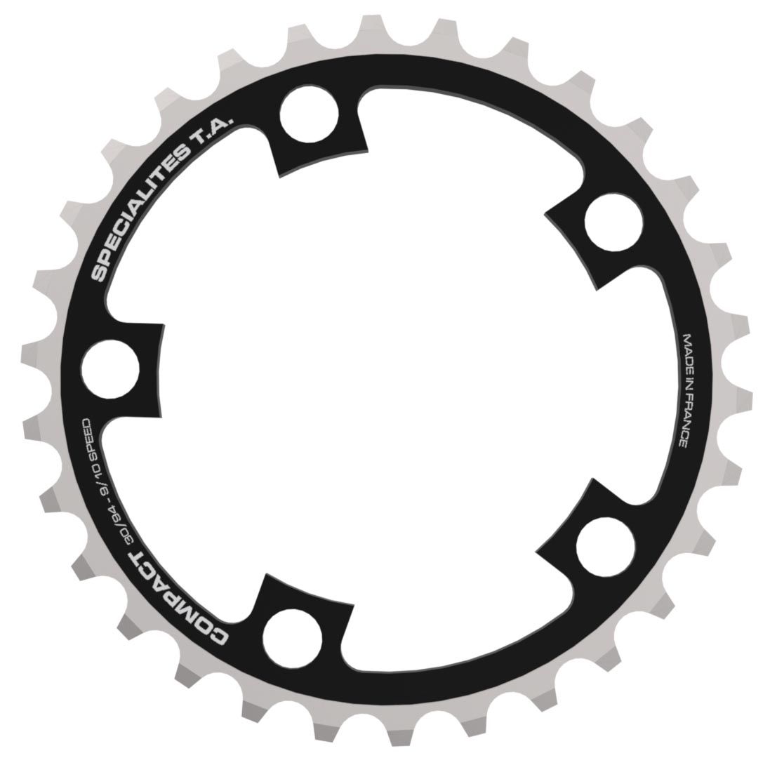 Specialites ta kettingblad compact (9s) steek 94 midden zwart (shimano atb compact) (34)