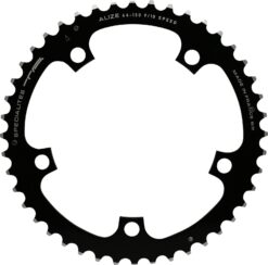 Specialites ta chainring alize (9s/10s/11s) pitch 130 middle black (shimano race) (39)