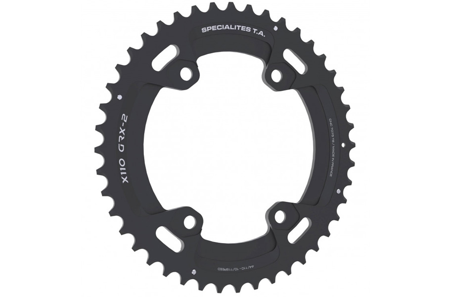 Specialites ta kettingblad gravel x110 grx-2 (10s/11s/12s) steek 110 buiten zwart (4-arm shimano rx6