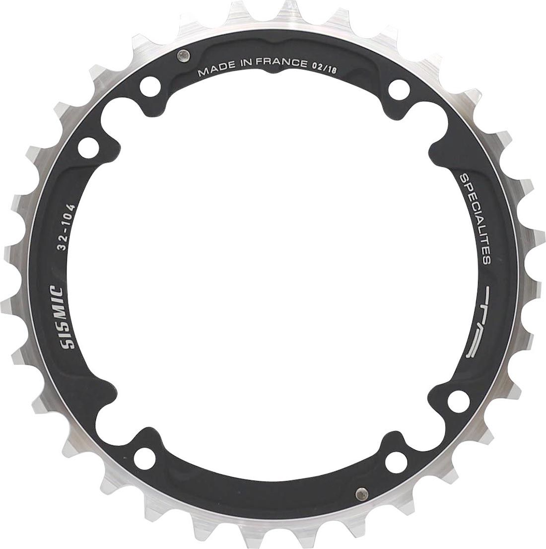 Specialites ta kettingblad sismic (9s) steek 104 midden zwart (shimano xtr 970) (32)