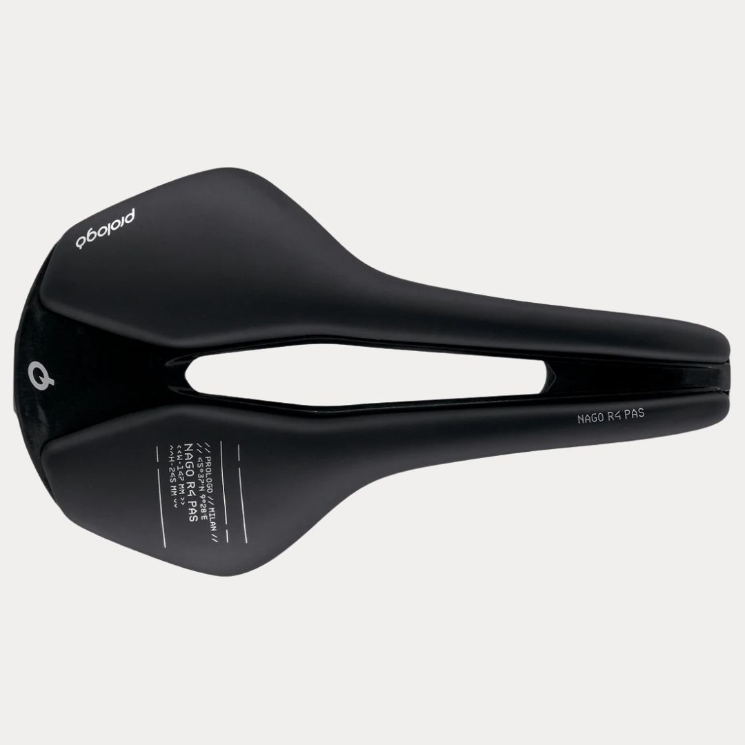 Prologo zadel nago r4 (pas - 147 mm, nack brug, hardblack)