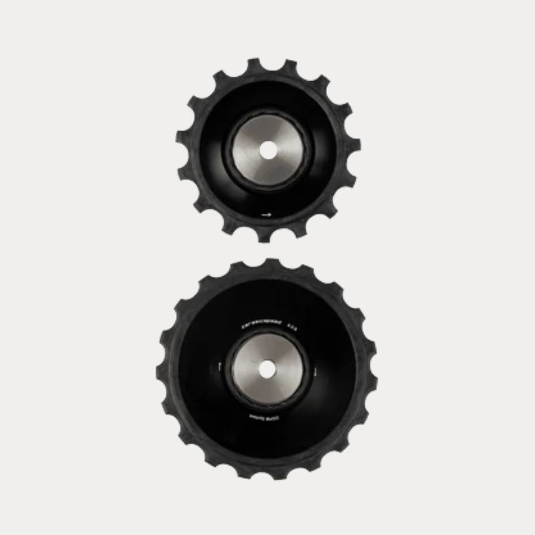 Ceramicspeed oversized derailleurwieltjes alpha disc 15/19 tanden (zwart)