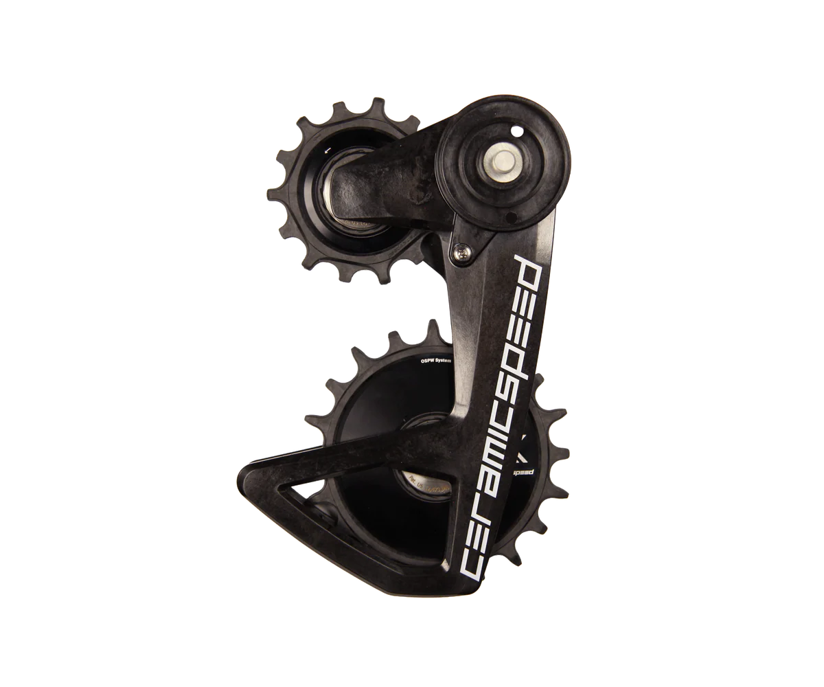 Ceramicspeed ospw alpha shimano grx/xtr/xt 12s di2 team (zwart)